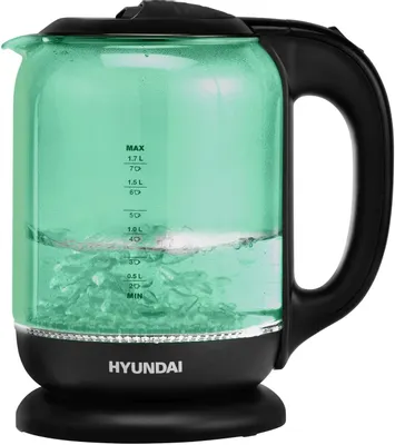 Чайник электрический Hyundai HYK-G2807, 1.7л, стекло