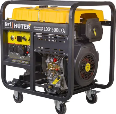 Дизельный генератор Huter LDG 13000LXA, 220/12 В, 9.5кВт [64/2/10]