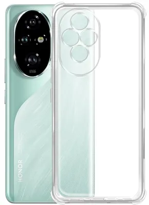 Чехол (клип-кейс) BORASCO Bumper Case, для Honor 200 Pro, противоударный, прозрачный [73616]
