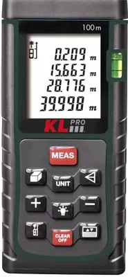 Лазерный дальномер KLPRO KLLZM100, 2 класс лазера, 635нм, луч красный