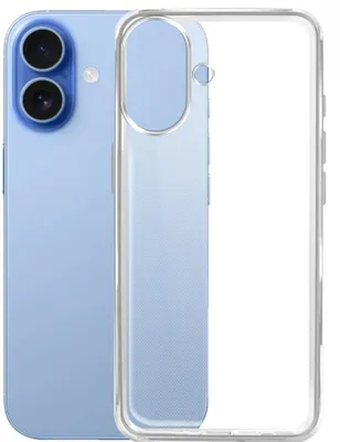 Чехол (клип-кейс) BORASCO Silicone Case, для Apple iPhone 17, прозрачный [75705]