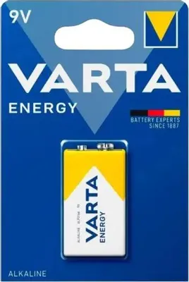 9V Батарейка VARTA Energy 6LR61 BL1 Alkaline,  1 шт.