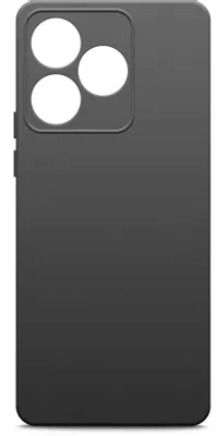 Чехол (клип-кейс) BORASCO Silicone Case, для Realme C51/C53/Note 50, черный [72251]