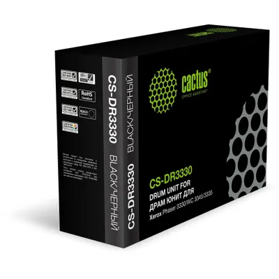 Блок фотобарабана Cactus CS-DR3330 101R00555 черный ч/б:30000стр. для Phaser 3330/WC 3345/3335