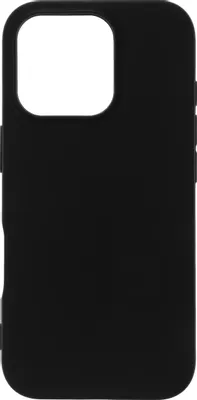 Чехол (клип-кейс) BORASCO Silicone Case, для Apple iPhone 16 Pro, черный [73517]
