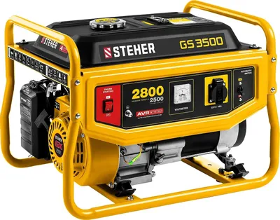 Бензиновый генератор STEHER GS-3500, 220 В, 2.8кВт