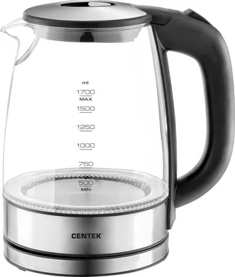 Чайник электрический CENTEK CT-0030, 1.7л, стекло