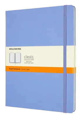 Блокнот Moleskine Classic,  192стр,  в линейку,  твердая обложка,  голубая гортензия [qp090b42]