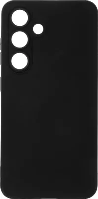Чехол (клип-кейс) BORASCO Silicone Case, для Samsung Galaxy S24, черный [72953]