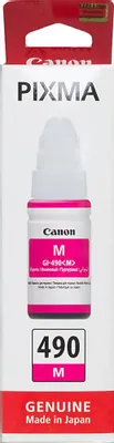 Чернила Canon GI-490M 0665C001, для Canon, 70мл, пурпурный