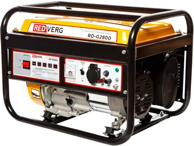 Бензиновый генератор REDVERG RD-G2800, 220/12 В, 2.8кВт