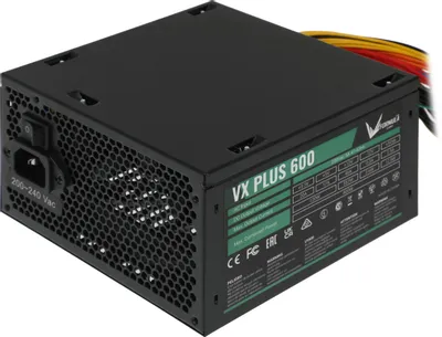 Блок питания Formula AC VX PLUS,  600Вт,  120мм, черный, retail [vx plus 600]
