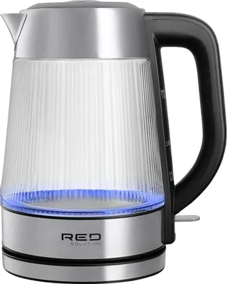 Чайник электрический RED SOLUTION G121, 1.8л, стекло/металл/пластик