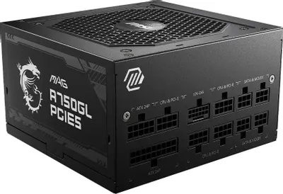 Блок питания MSI MAG A750GL PCIE5 Gen.5,  750Вт,  80 PLUS GOLD,  120мм, черный, retail [306-7zp8b11-ce0]