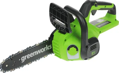 Цепная пила GREENWORKS G24CS25K4,  аккумуляторная,  4Ач,  с одним аккумулятором [2007707ub]