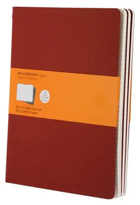 Блокнот Moleskine Cahier Journal,  120стр,  в линейку,  клюквенный [ch121]