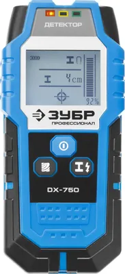 Детектор металла Зубр DX-750, глубина до: 10см, с автокалибровкой [45260]