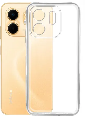 Чехол (клип-кейс) BORASCO Silicone Case, для Infinix Smart 9, прозрачный [73769]