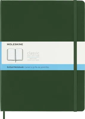 Блокнот Moleskine Classic,  192стр,  пунктир,  твердая обложка,  зеленый [qp093k15]