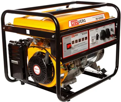 Бензиновый генератор REDVERG RD-G5500, 220/12 В, 5.5кВт