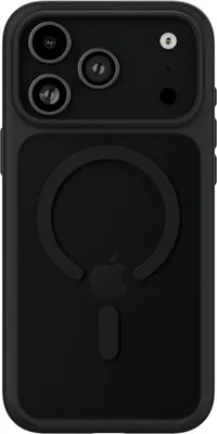Чехол (клип-кейс) UBEAR Shade Case, для Apple iPhone 17 Pro Max, противоударный, черный/прозрачный [cs595bl69psh-i25m]