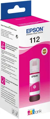 Чернила Epson 112 C13T06C34A, для Epson, 70мл, пурпурный