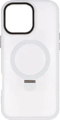 Чехол (клип-кейс) ZIBELINO Ring Stand Matte, для Apple iPhone 16 Pro Max, белый [zrs-apl-16-pro-max-mt-wht]