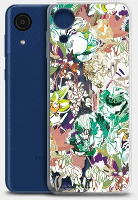 Чехол (клип-кейс) BORASCO ArtWorks, для Samsung Galaxy A03 Core, прозрачный/рисунок [51374]