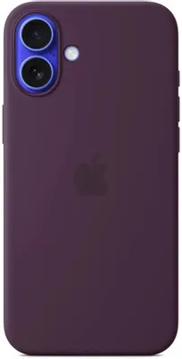 Чехол (клип-кейс) Apple Silicone Case, Plum,  для Apple iPhone 16 Plus, сливовый [myyd3zm/a]