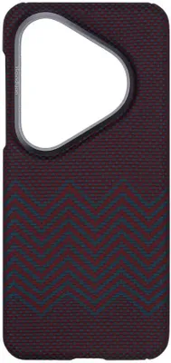 Чехол (клип-кейс) KONDIJAN Carbon, для Huawei Pura 80 Pro, красный [kjcr-huw-pura-80-pro-zz-red]