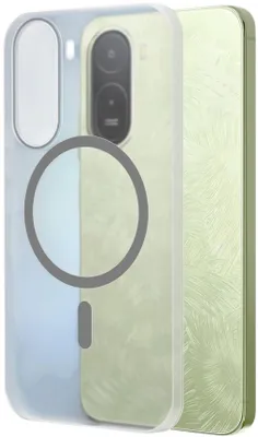 Чехол (клип-кейс) BORASCO Ice Magnet Case, для Xiaomi Redmi A7 Pro, прозрачный матовый [76717]