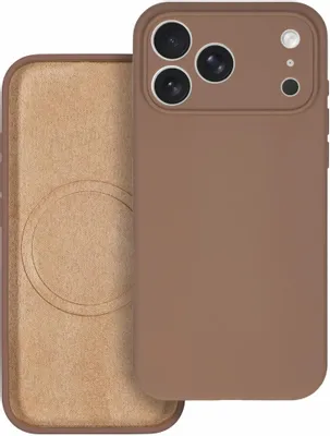 Чехол (клип-кейс) ZIBELINO Hard Case, для Apple iPhone 17 Pro Max, коричневый [zhc-apl-17-pro-max-ms-cam-brn]