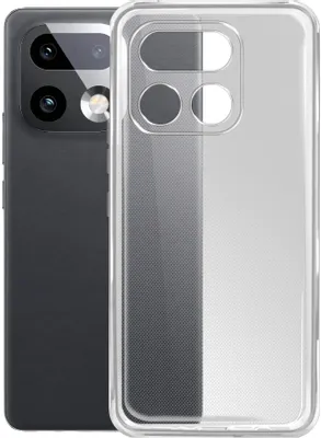 Чехол (клип-кейс) BORASCO Silicone Case, для Realme 16 Pro+, прозрачный [76504]