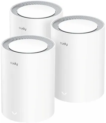 Бесшовный Mesh роутер CUDY M3600,  Wi-Fi 7,  BE3600,  2.4/5ГГц, 3 LAN,  1 WAN/LAN, белый, 3 шт. в комплекте [m3600(3-pack)]
