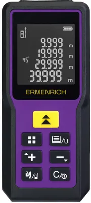 Лазерный дальномер ERMENRICH Reel GM60, 1 класс лазера, 690нм, луч красный [84645]