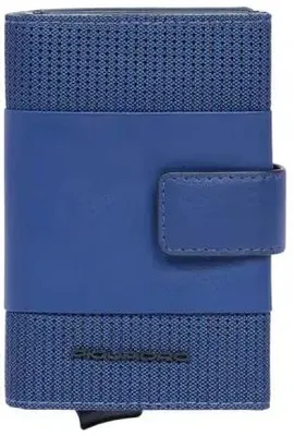 Чехол для кредитных карт Piquadro S137 PP5649S137R/BLU, металл, синий