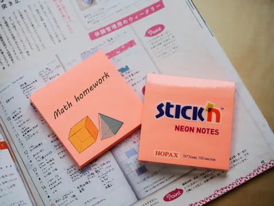Блок самоклеящийся бумажный STICK`N 21166, 76x76, 100 л, неон, розовый