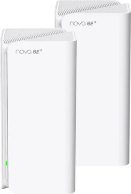 Бесшовный Mesh роутер TENDA MX21 Pro,  Wi-Fi 6E,  AXE5700,  2.4/5/6ГГц, 2 LAN,  1 WAN/LAN, белый, 2 шт. в комплекте