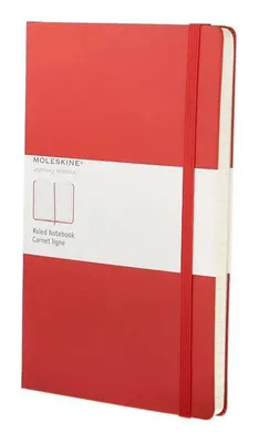 Блокнот Moleskine Classic,  240стр,  в линейку,  твердая обложка,  красный [qp060r]