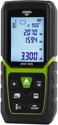 Лазерный дальномер AMO DIST 50G, 2 класс лазера, 515нм, луч зеленый