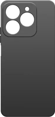 Чехол (клип-кейс) BORASCO Microfiber Case, для Realme C61/C63, черный [73386]