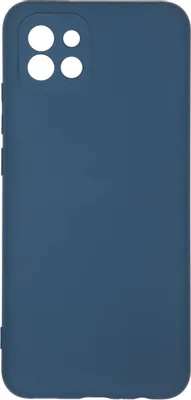 Чехол (клип-кейс) BORASCO Microfiber Case, для Samsung Galaxy A03, синий [70093]