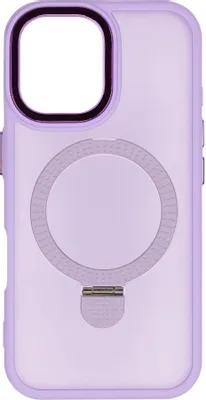 Чехол (клип-кейс) ZIBELINO Ring Stand Matte, для Apple iPhone 16, лиловый [zrs-apl-16-mt-lil]