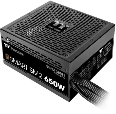 Блок питания Thermaltake Smart BM2,  650Вт,  80 PLUS BRONZE,  140мм, черный, retail [ps-spd-0650mnfabe-1]