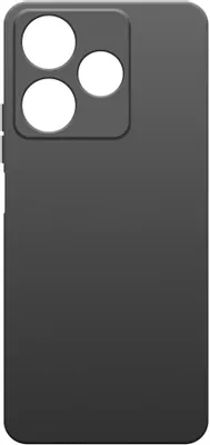 Чехол (клип-кейс) BORASCO Microfiber Case, для Xiaomi Redmi 13, черный [73407]
