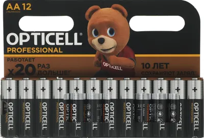 AA Батарейка OPTICELL Professional LR6,  12 шт.