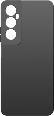 Чехол (клип-кейс) BORASCO Microfiber Case, для Realme C65, черный [73388]