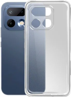 Чехол (клип-кейс) BORASCO Silicone Case, для Realme 16 Pro, прозрачный [76501]