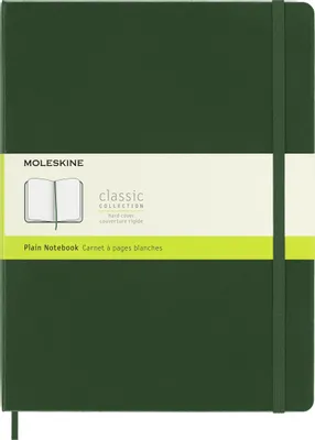 Блокнот Moleskine Classic,  192стр,  без разлиновки,  твердая обложка,  зеленый [qp092k15]