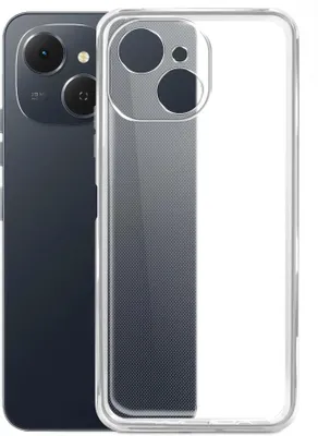 Чехол (клип-кейс) BORASCO Silicone Case, для Tecno Spark 40C, прозрачный [75397]